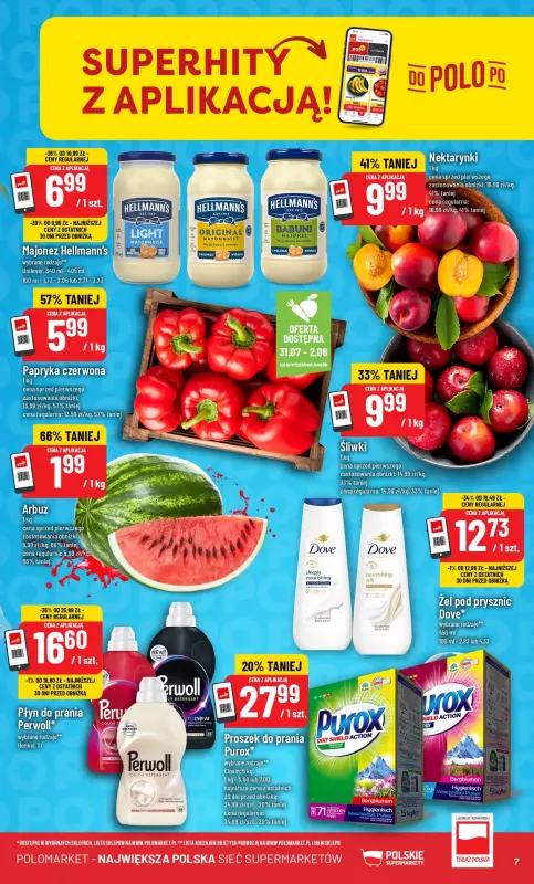 POLOmarket - gazetka promocyjna Gazetka od środy 30.07 do wtorku 05.08 - strona 7