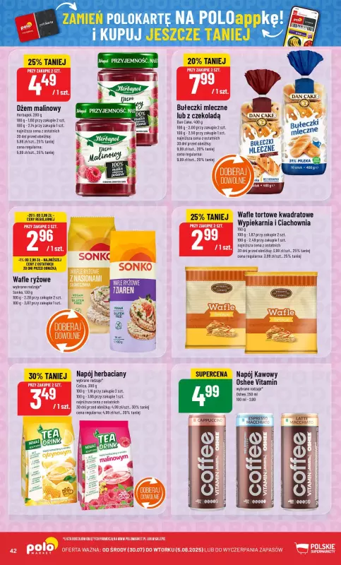 POLOmarket - gazetka promocyjna Gazetka od środy 30.07 do wtorku 05.08 - strona 42