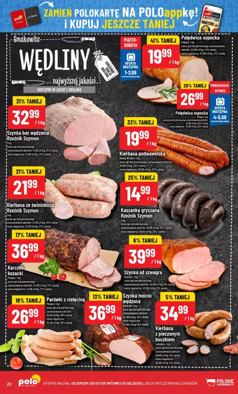POLOmarket - gazetka promocyjna Gazetka od środy 30.07 do wtorku 05.08 - strona 22