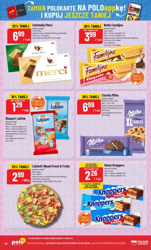POLOmarket - gazetka promocyjna Gazetka od środy 30.07 do wtorku 05.08 - strona 40