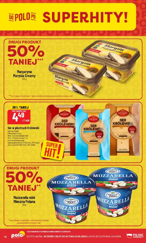 POLOmarket - gazetka promocyjna Gazetka od środy 30.07 do wtorku 05.08 - strona 14