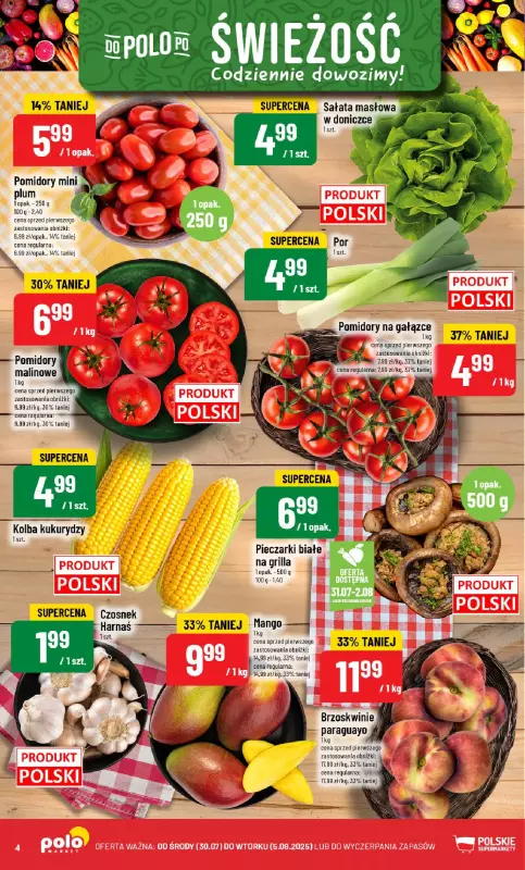 POLOmarket - gazetka promocyjna Gazetka od środy 30.07 do wtorku 05.08 - strona 4