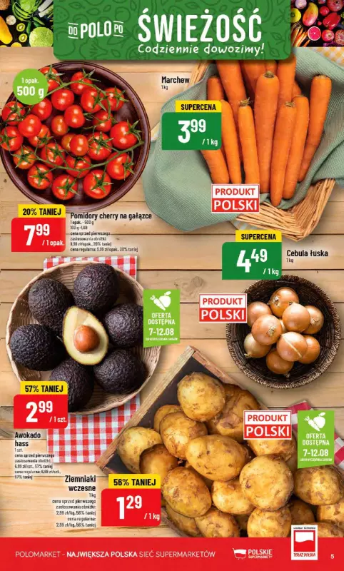 POLOmarket - gazetka promocyjna Gazetka od środy 06.08 do wtorku 12.08 - strona 5
