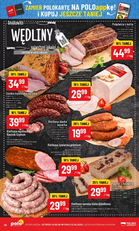 POLOmarket - gazetka promocyjna Gazetka od środy 06.08 do wtorku 12.08 - strona 28