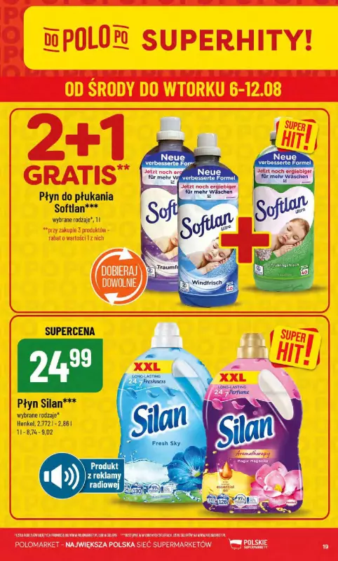 POLOmarket - gazetka promocyjna Gazetka od środy 06.08 do wtorku 12.08 - strona 19