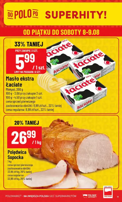 POLOmarket - gazetka promocyjna Gazetka od środy 06.08 do wtorku 12.08 - strona 11