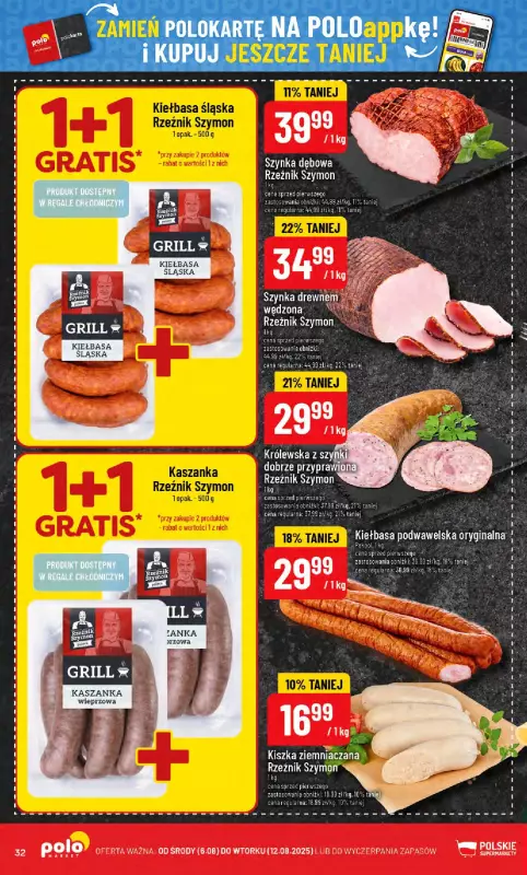 POLOmarket - gazetka promocyjna Gazetka od środy 06.08 do wtorku 12.08 - strona 32