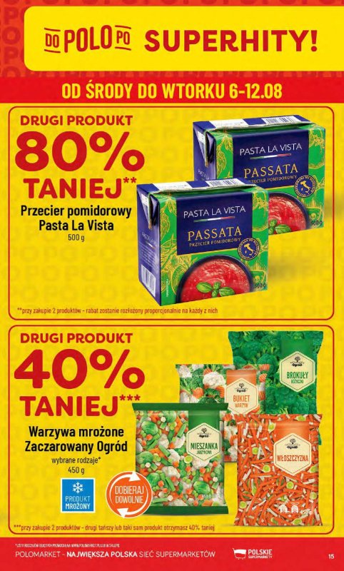 POLOmarket - gazetka promocyjna Gazetka od środy 06.08 do wtorku 12.08 - strona 15