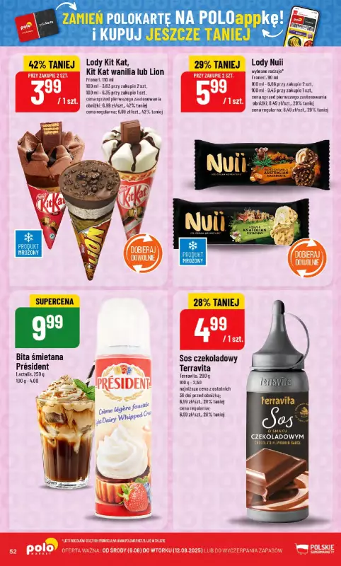 POLOmarket - gazetka promocyjna Gazetka od środy 06.08 do wtorku 12.08 - strona 52