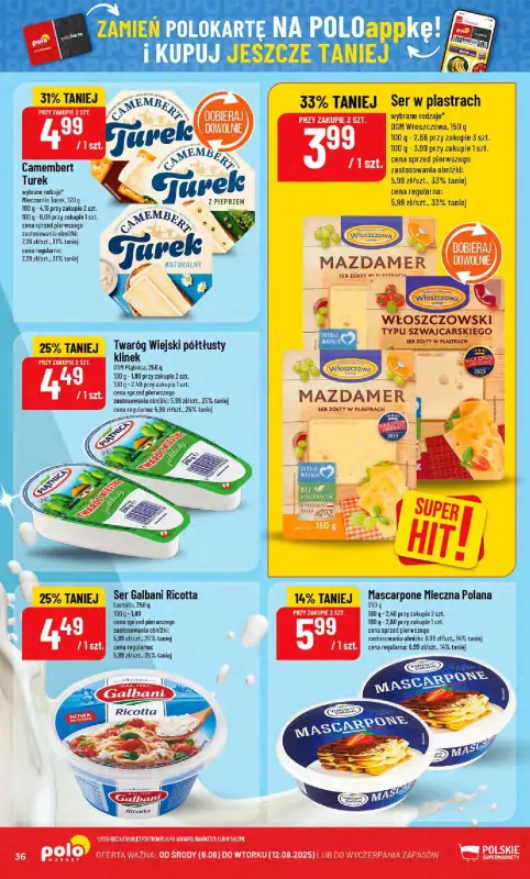 POLOmarket - gazetka promocyjna Gazetka od środy 06.08 do wtorku 12.08 - strona 36