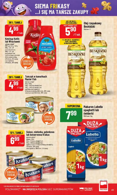POLOmarket - gazetka promocyjna Gazetka od środy 06.08 do wtorku 12.08 - strona 43