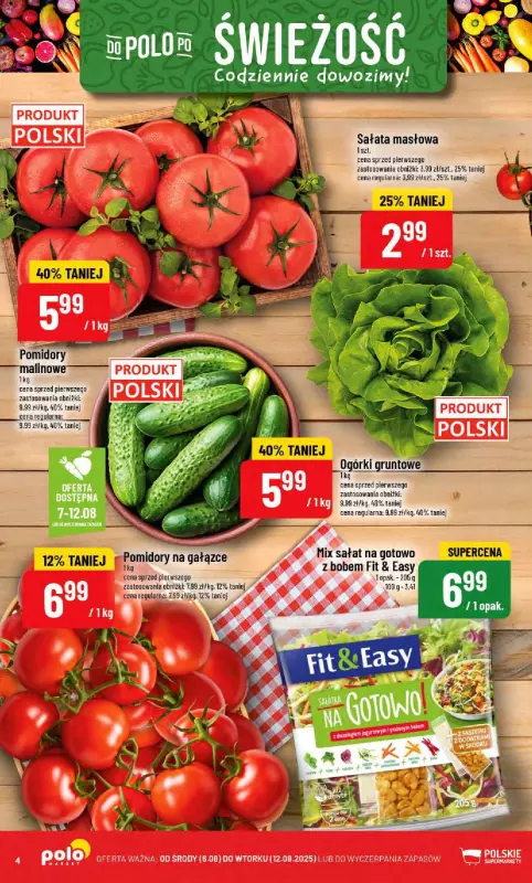 POLOmarket - gazetka promocyjna Gazetka od środy 06.08 do wtorku 12.08 - strona 4
