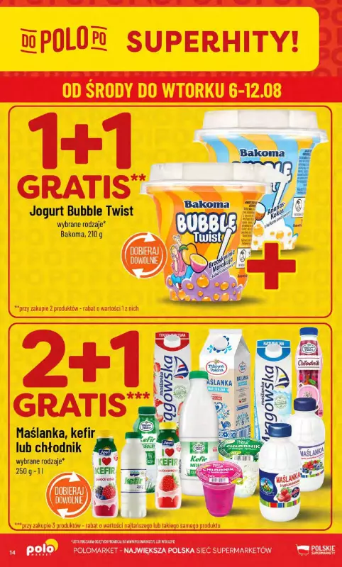 POLOmarket - gazetka promocyjna Gazetka od środy 06.08 do wtorku 12.08 - strona 14