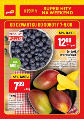 POLOmarket - gazetka promocyjna Super hity na weekend od czwartku 07.08 do soboty 09.08
