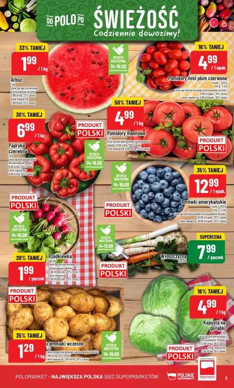 POLOmarket - gazetka promocyjna Gazetka od środy 13.08 do wtorku 19.08 - strona 3