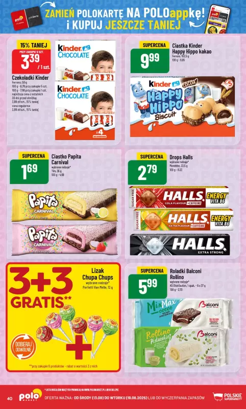 POLOmarket - gazetka promocyjna Gazetka od środy 13.08 do wtorku 19.08 - strona 40