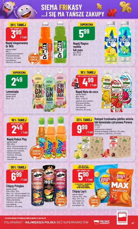 POLOmarket - gazetka promocyjna Gazetka od środy 13.08 do wtorku 19.08 - strona 47