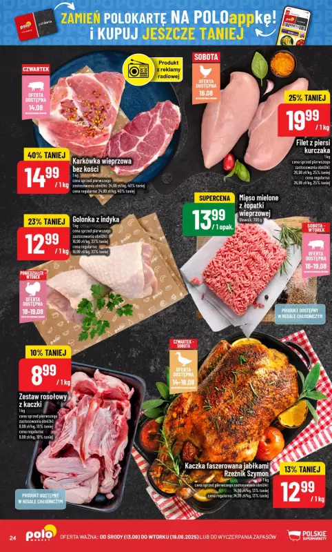 POLOmarket - gazetka promocyjna Gazetka od środy 13.08 do wtorku 19.08 - strona 24