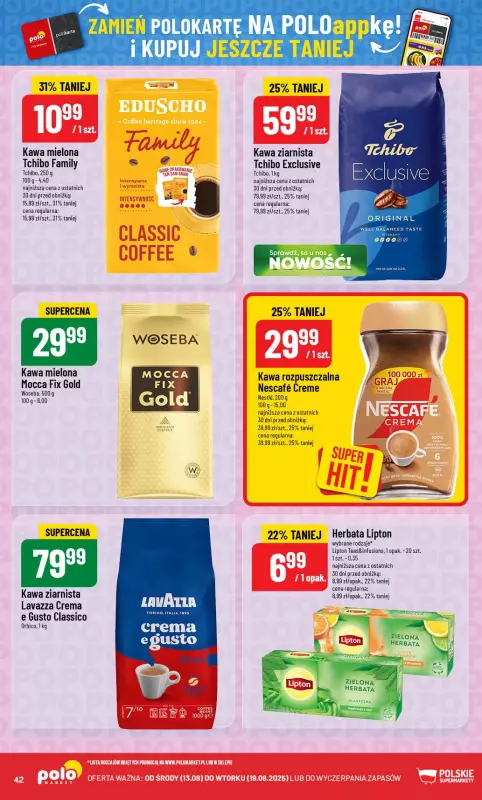 POLOmarket - gazetka promocyjna Gazetka od środy 13.08 do wtorku 19.08 - strona 42