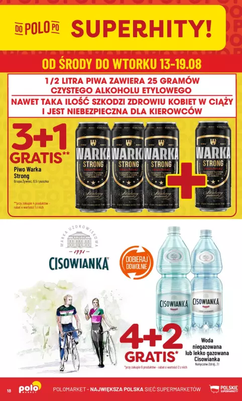 POLOmarket - gazetka promocyjna Gazetka od środy 13.08 do wtorku 19.08 - strona 18