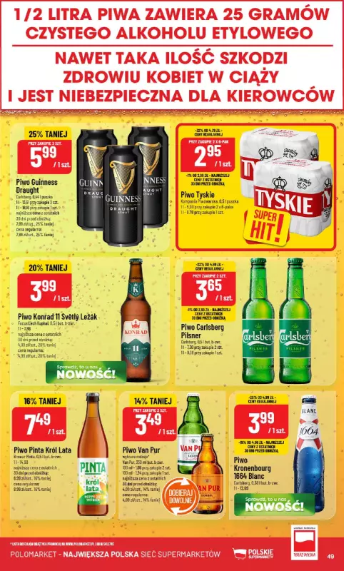 POLOmarket - gazetka promocyjna Gazetka od środy 13.08 do wtorku 19.08 - strona 49