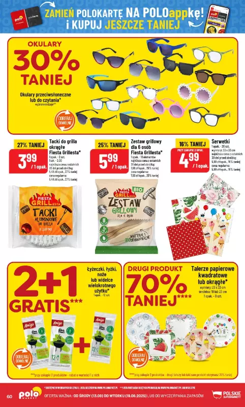 POLOmarket - gazetka promocyjna Gazetka od środy 13.08 do wtorku 19.08 - strona 60