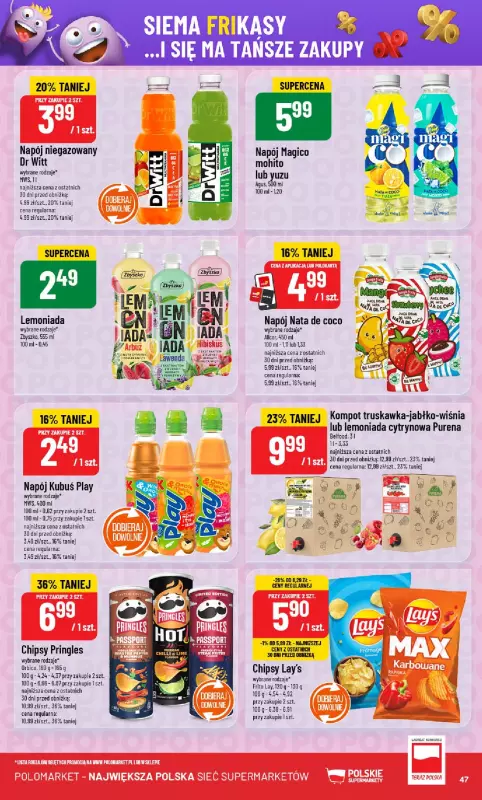 POLOmarket - gazetka promocyjna Gazetka od środy 13.08 do wtorku 19.08 - strona 47
