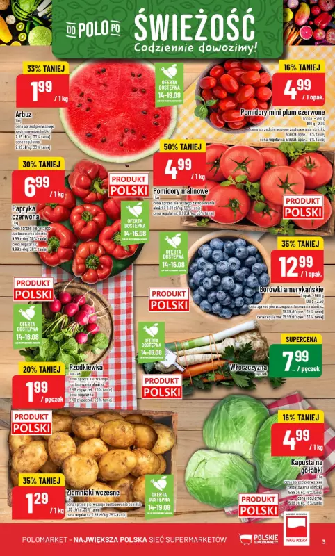 POLOmarket - gazetka promocyjna Gazetka od środy 13.08 do wtorku 19.08 - strona 3
