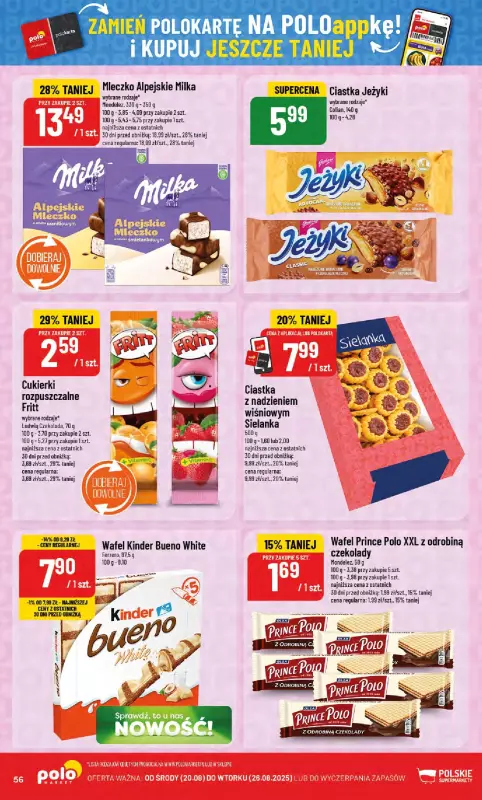 POLOmarket - gazetka promocyjna Gazetka od środy 20.08 do wtorku 26.08 - strona 56