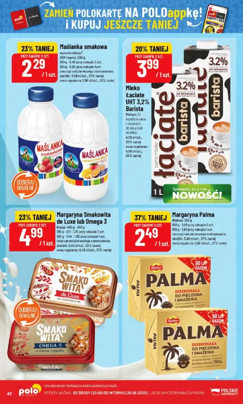 POLOmarket - gazetka promocyjna Gazetka od środy 20.08 do wtorku 26.08 - strona 42