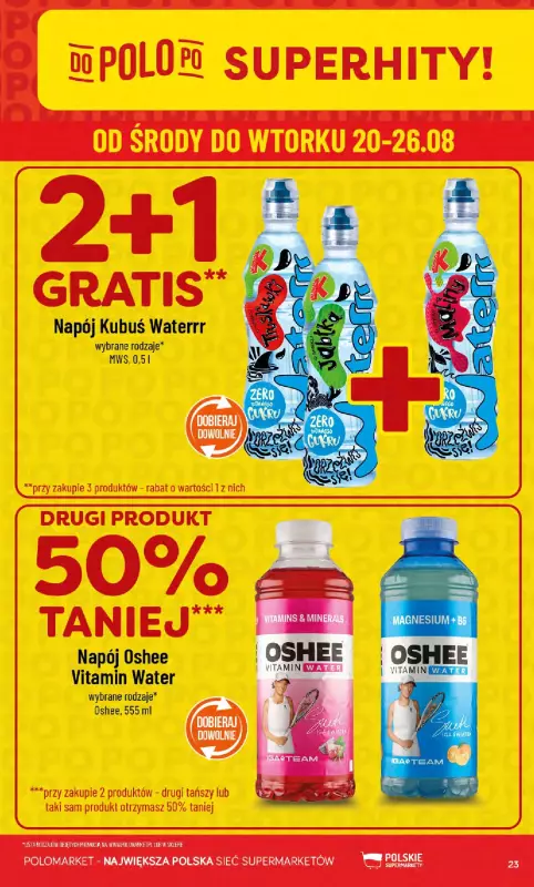 POLOmarket - gazetka promocyjna Gazetka od środy 20.08 do wtorku 26.08 - strona 23
