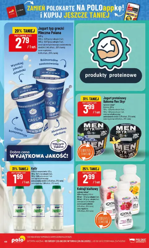 POLOmarket - gazetka promocyjna Gazetka od środy 20.08 do wtorku 26.08 - strona 44