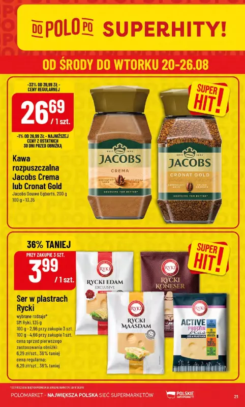 POLOmarket - gazetka promocyjna Gazetka od środy 20.08 do wtorku 26.08 - strona 21