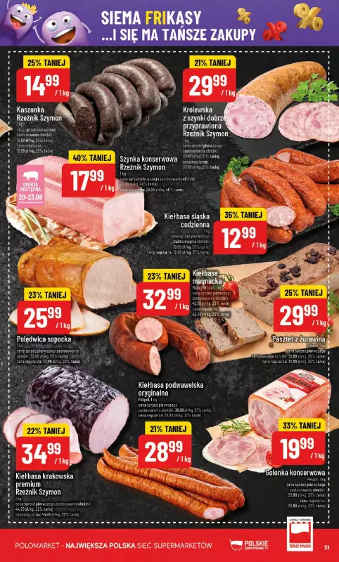 POLOmarket - gazetka promocyjna Gazetka od środy 20.08 do wtorku 26.08 - strona 31