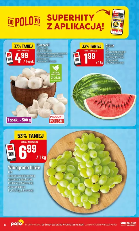 POLOmarket - gazetka promocyjna Gazetka od środy 20.08 do wtorku 26.08 - strona 14