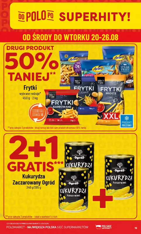 POLOmarket - gazetka promocyjna Gazetka od środy 20.08 do wtorku 26.08 - strona 19