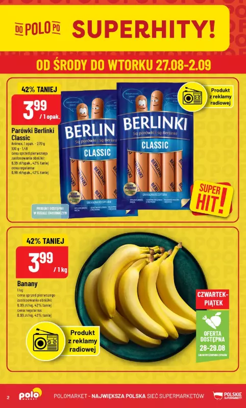 POLOmarket - gazetka promocyjna Gazetka od środy 27.08 do wtorku 02.09 - strona 2