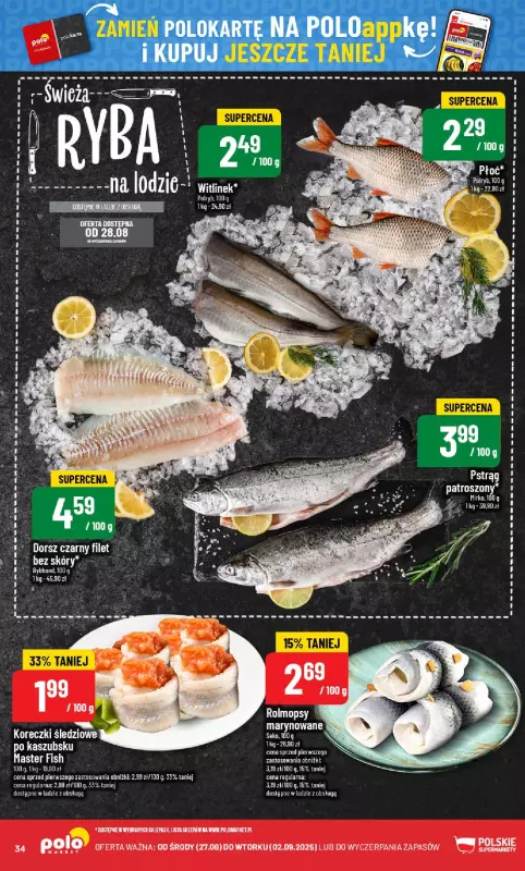 POLOmarket - gazetka promocyjna Gazetka od środy 27.08 do wtorku 02.09 - strona 34