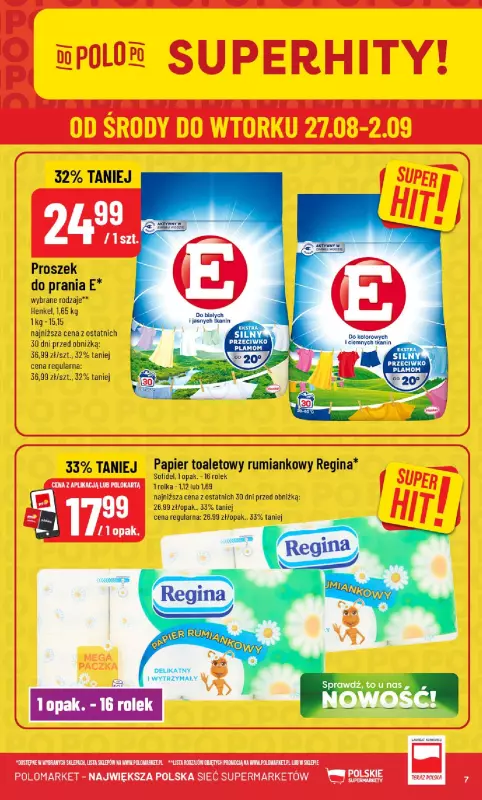 POLOmarket - gazetka promocyjna Gazetka od środy 27.08 do wtorku 02.09 - strona 7