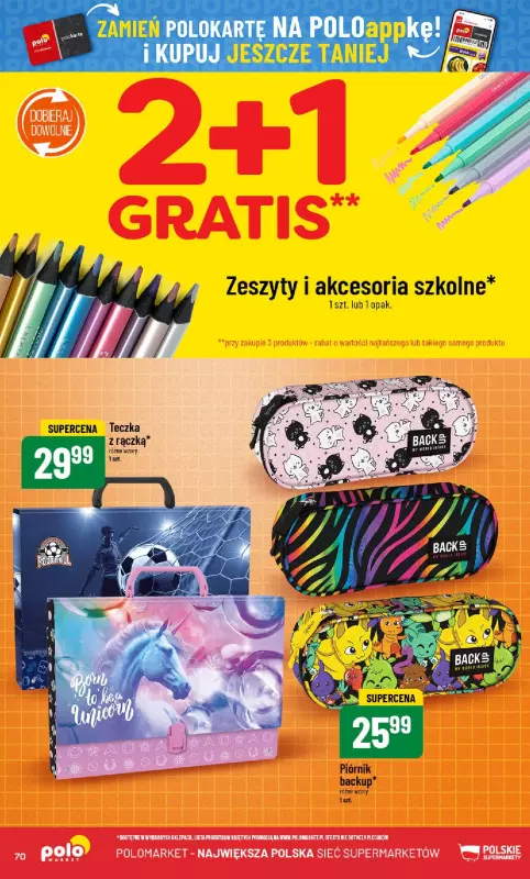 POLOmarket - gazetka promocyjna Gazetka od środy 27.08 do wtorku 02.09 - strona 70