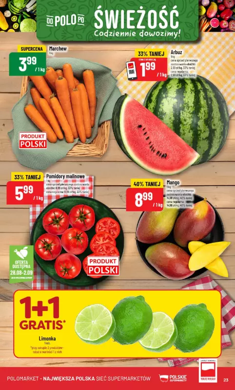 POLOmarket - gazetka promocyjna Gazetka od środy 27.08 do wtorku 02.09 - strona 23