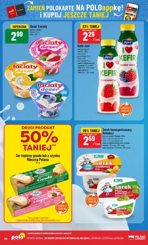 POLOmarket - gazetka promocyjna Gazetka od środy 27.08 do wtorku 02.09 - strona 38
