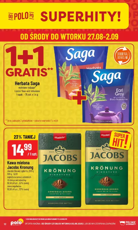 POLOmarket - gazetka promocyjna Gazetka od środy 27.08 do wtorku 02.09 - strona 12
