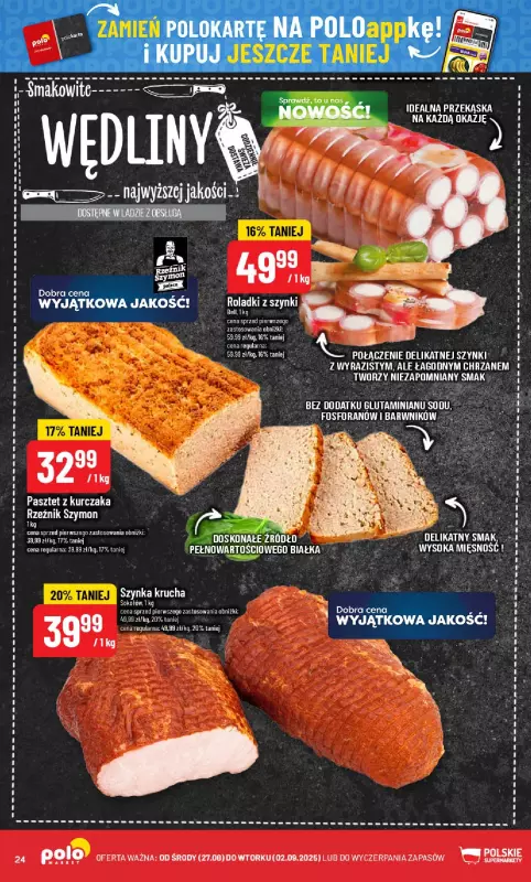 POLOmarket - gazetka promocyjna Gazetka od środy 27.08 do wtorku 02.09 - strona 24