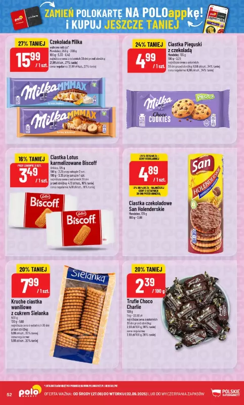 POLOmarket - gazetka promocyjna Gazetka od środy 27.08 do wtorku 02.09 - strona 52