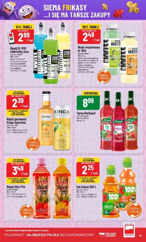 POLOmarket - gazetka promocyjna Gazetka od środy 27.08 do wtorku 02.09 - strona 57