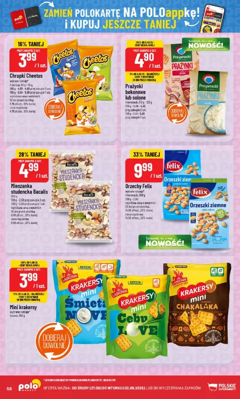 POLOmarket - gazetka promocyjna Gazetka od środy 27.08 do wtorku 02.09 - strona 58