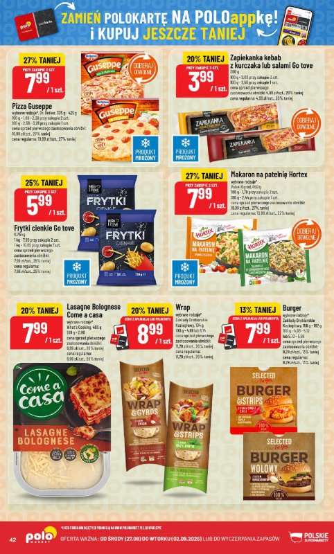 POLOmarket - gazetka promocyjna Gazetka od środy 27.08 do wtorku 02.09 - strona 42