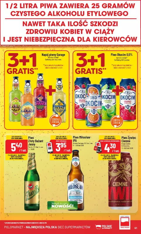 POLOmarket - gazetka promocyjna Gazetka od środy 27.08 do wtorku 02.09 - strona 61