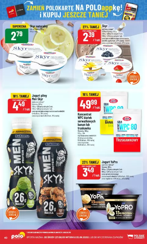 POLOmarket - gazetka promocyjna Gazetka od środy 27.08 do wtorku 02.09 - strona 40